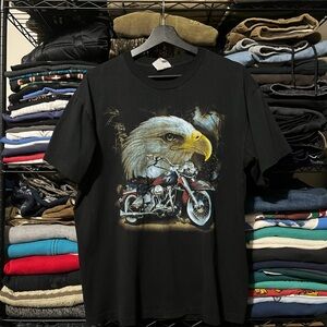 90s vintage Eagle Black T-Shirt